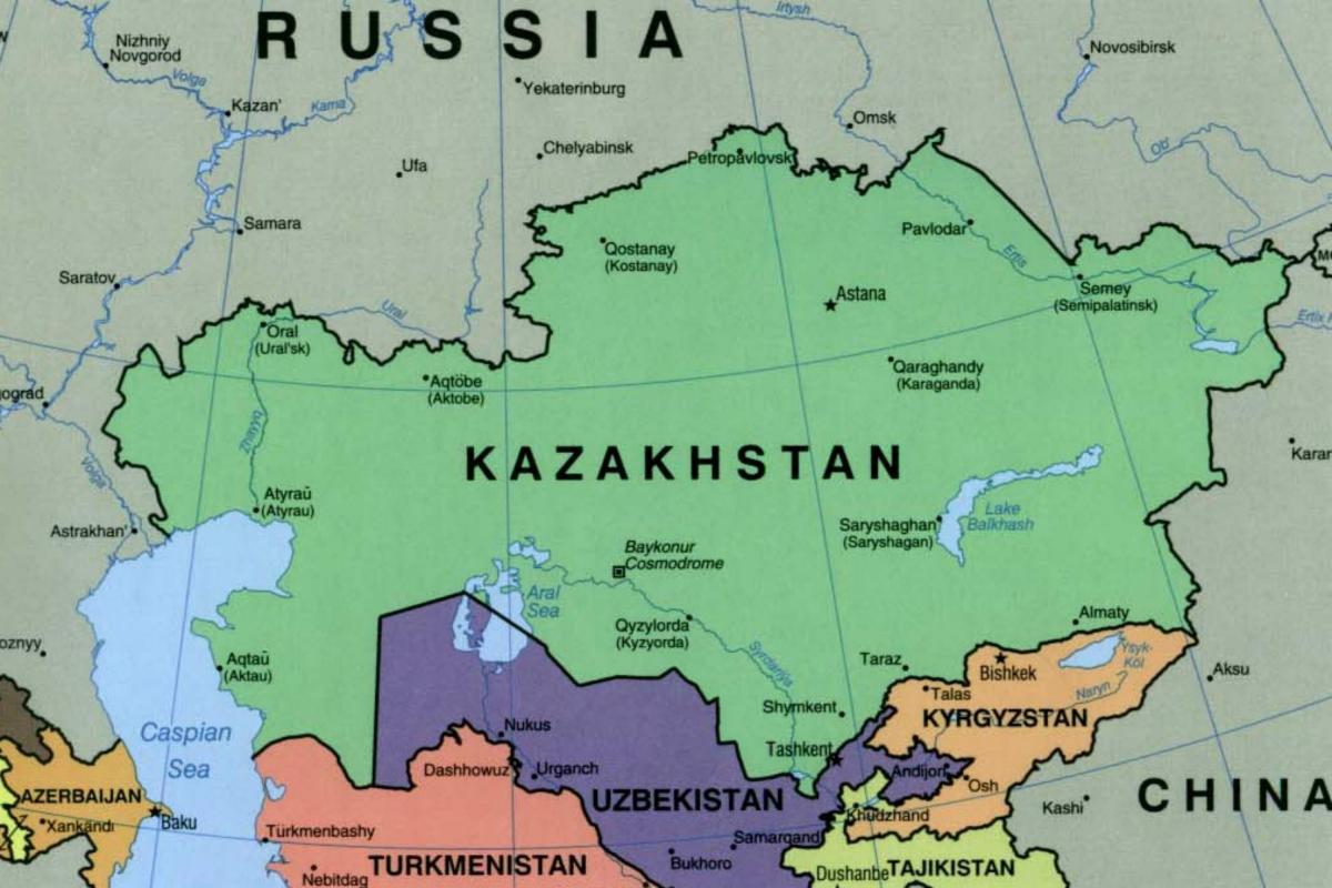 mapa almaty Kazakhstan