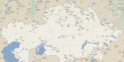 Mapa Kazakhstan errepidea
