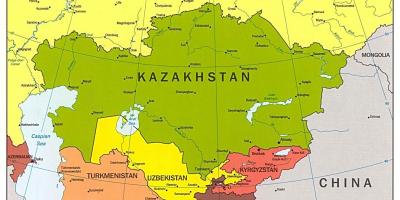 Mapa Kazakhstan mapa asia