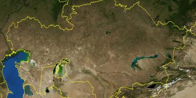 Mapa topografikoak Kazakhstan